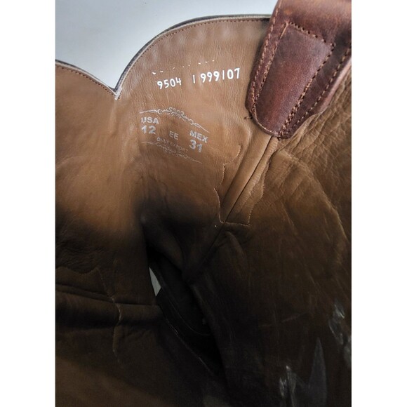 LOS ALTOS Mens BROWN SNIP TOE WESTERN COWBOY BOOT Size 12 EE WIDTH 999107 - Picture 11 of 16